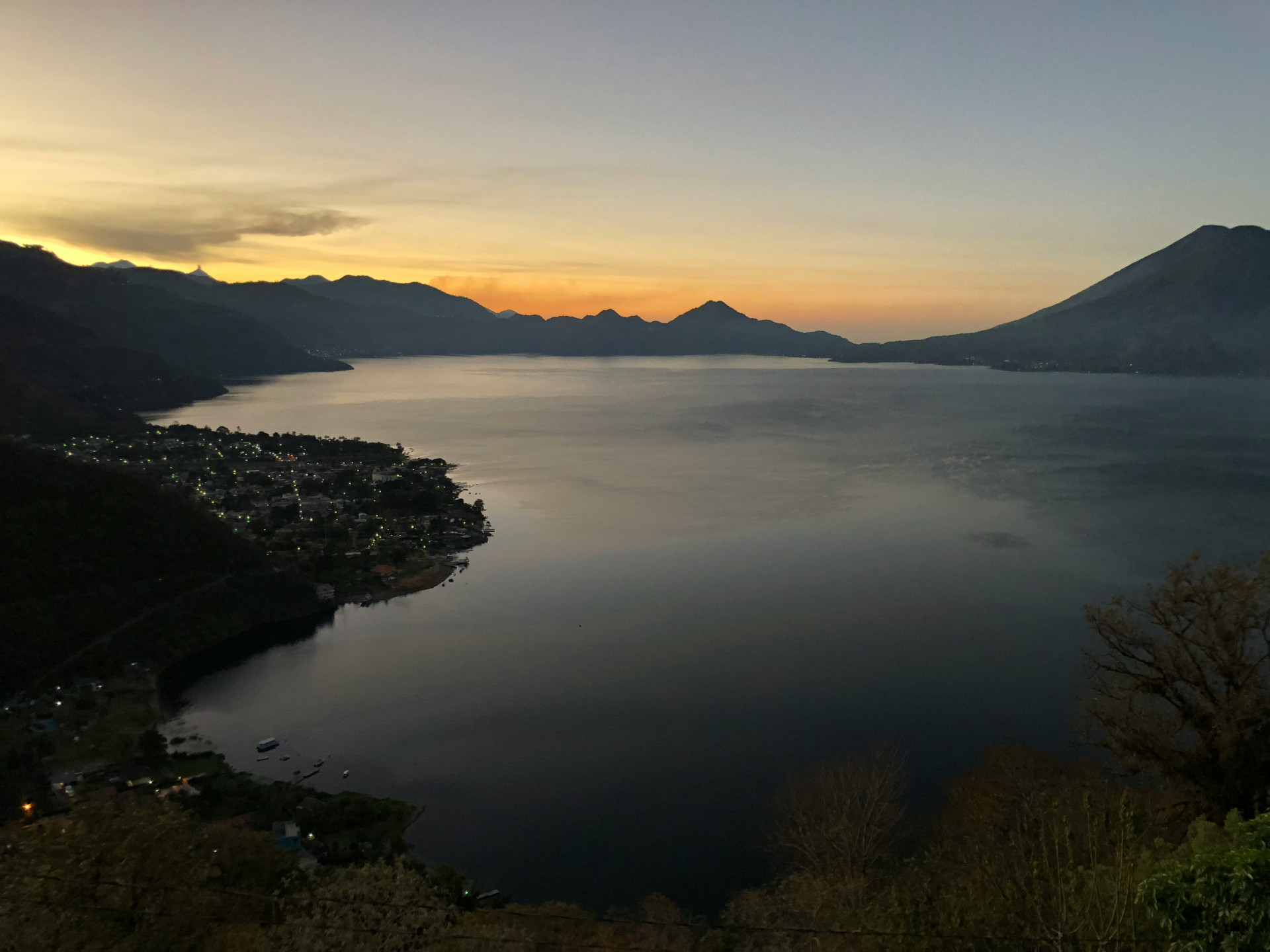 Lake in Guatemalan Mountains